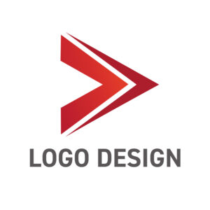 次のステージへ導く赤のサイン、明確なメッセージを込めたアローロゴデザイン