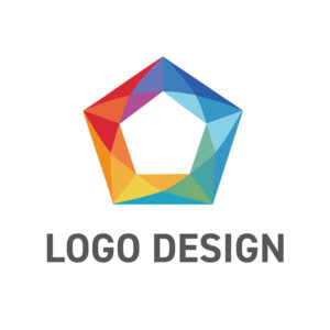 多様な色彩が織りなす、協調と革新の五角形ロゴデザイン