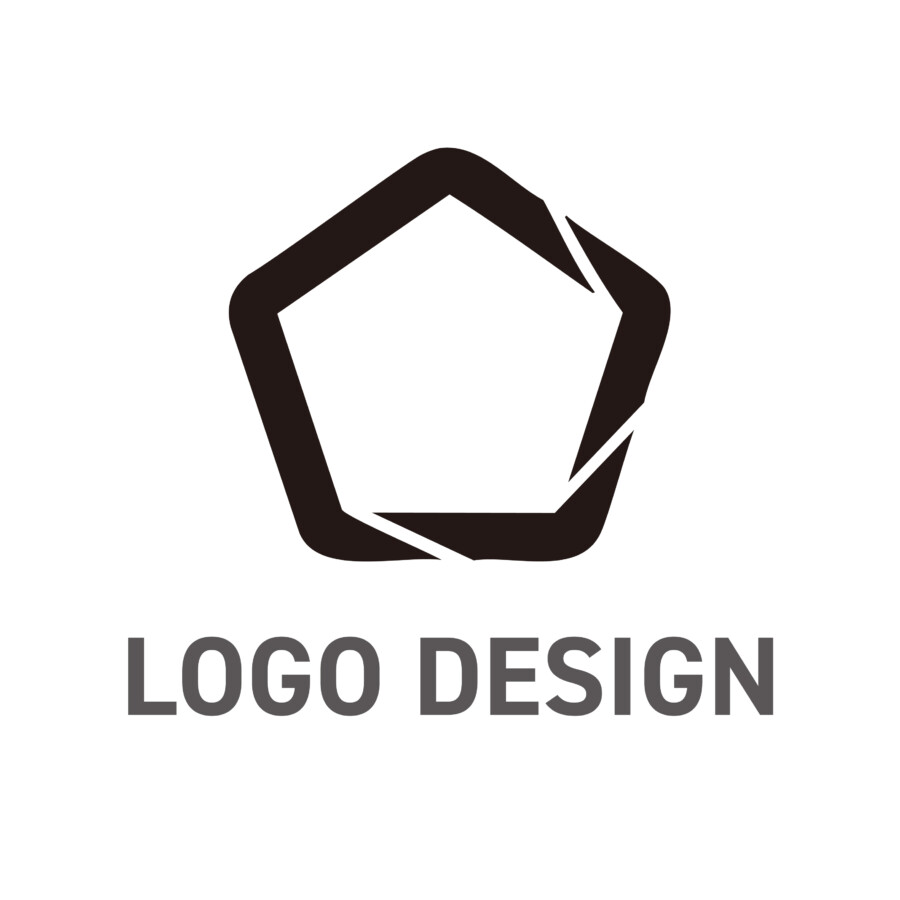 洗練された力強さを秘めた、進化する五角形のロゴデザイン