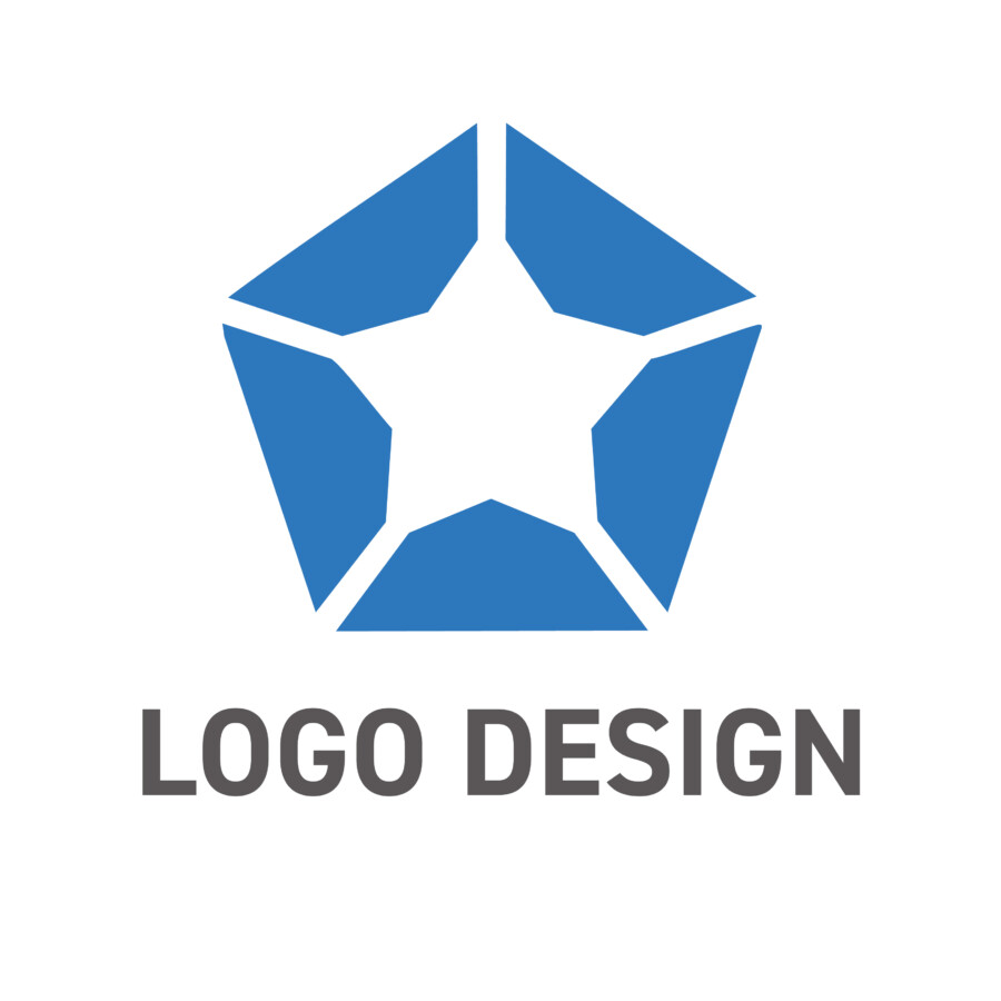 五角形と星が織りなす、可能性を象徴するロゴデザイン