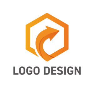 未来へ向かう確かな一歩、成長を象徴する六角形ロゴデザイン