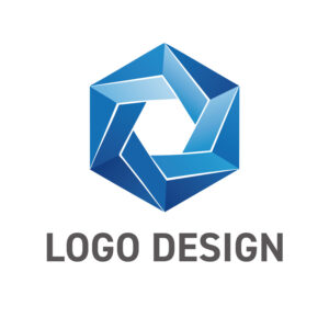 未来を切り拓くダイナミック・ヘキサゴン・ロゴデザイン