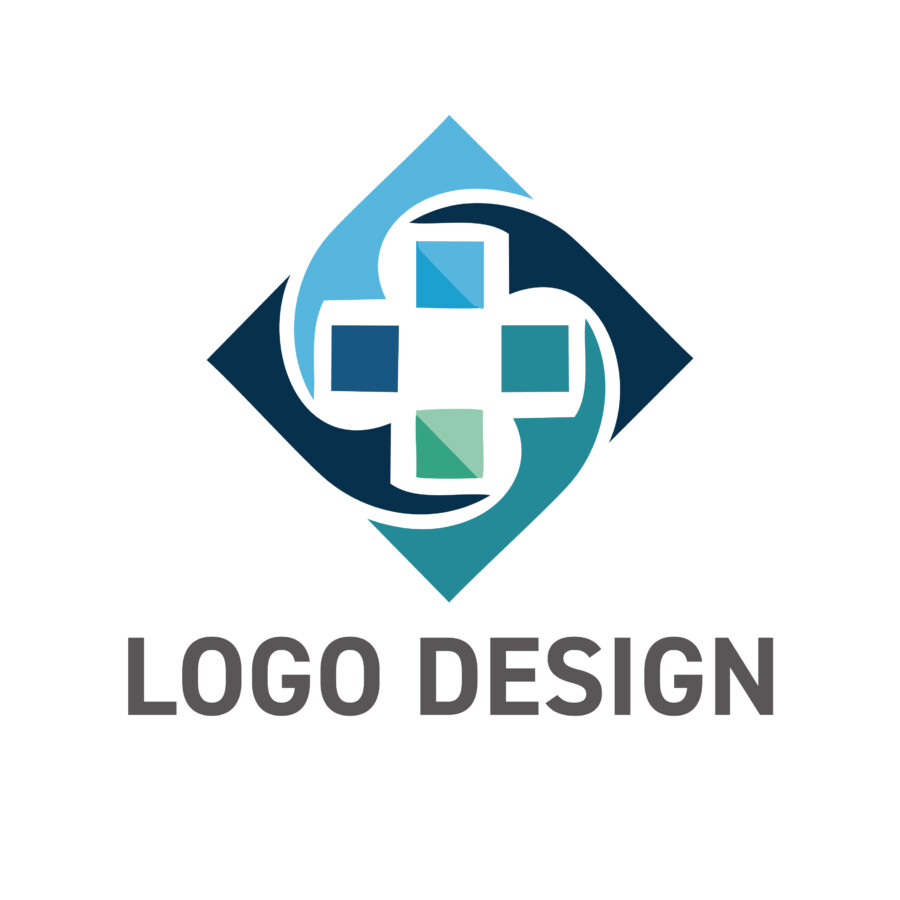 安心と再生を紡ぐ、ダイナミック・クロス・ロゴデザイン