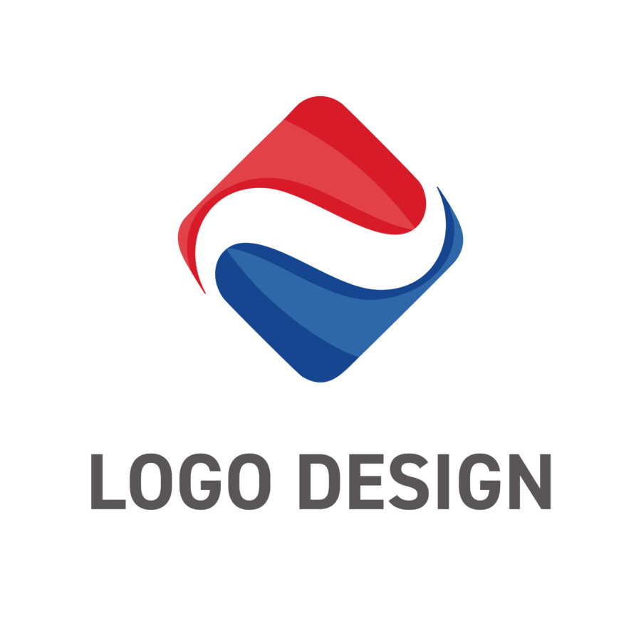 洗練された安定感、ひし形モチーフのロゴデザイン