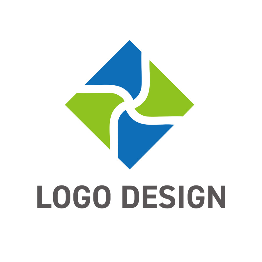 ビジネスの可能性を広げる、四角モチーフのロゴデザイン