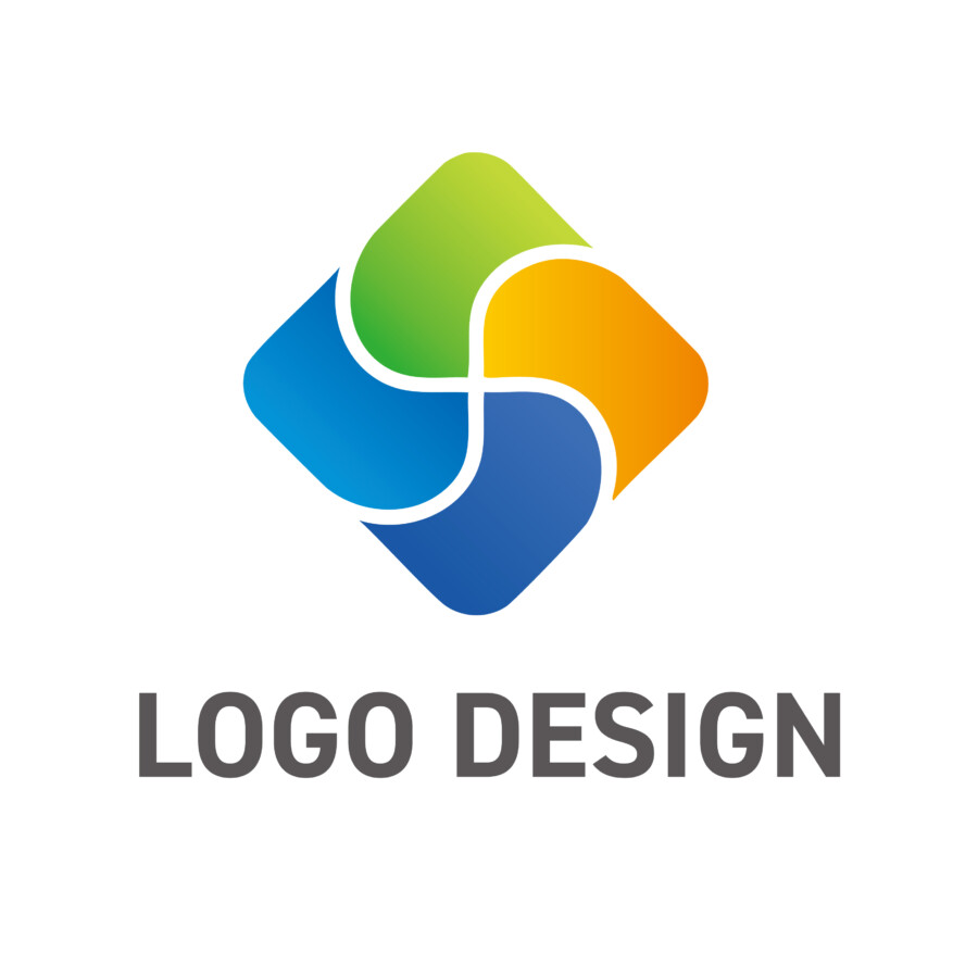 多様な個性が響き合う、鮮やかな四角のロゴデザイン