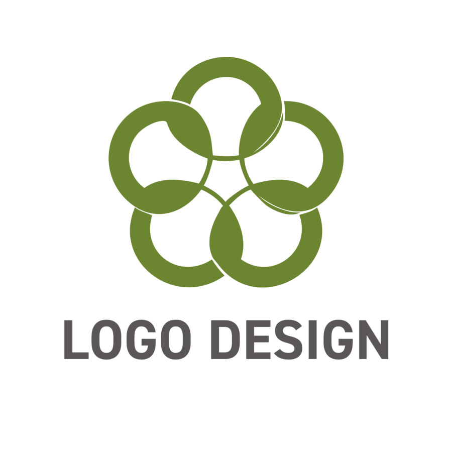 人と自然、そして未来へとつながる円環のロゴデザイン