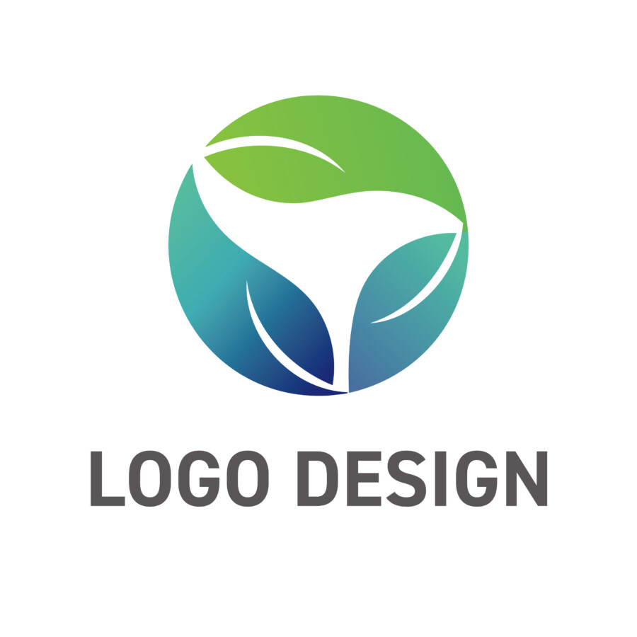 恵みと循環、三つの力が調和する円のロゴデザイン