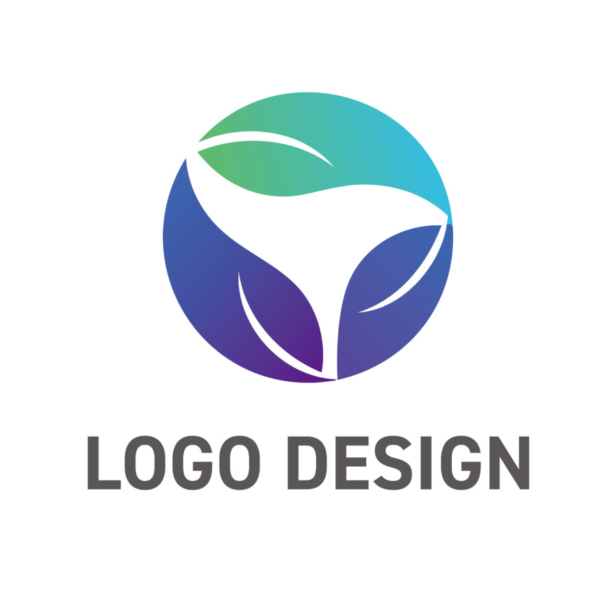 恵みと循環、三つの力が調和する円のロゴデザイン