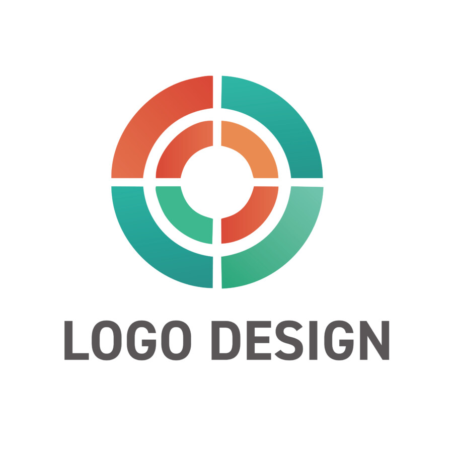多様な視点を一つに束ねる、色彩豊かな円のロゴデザイン