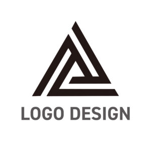 堅牢な結束力と無限の可能性を秘めた、構造的な三角形ロゴデザイン