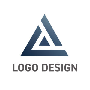 知性と先進性が融合する、洗練された構造の三角形ロゴデザイン