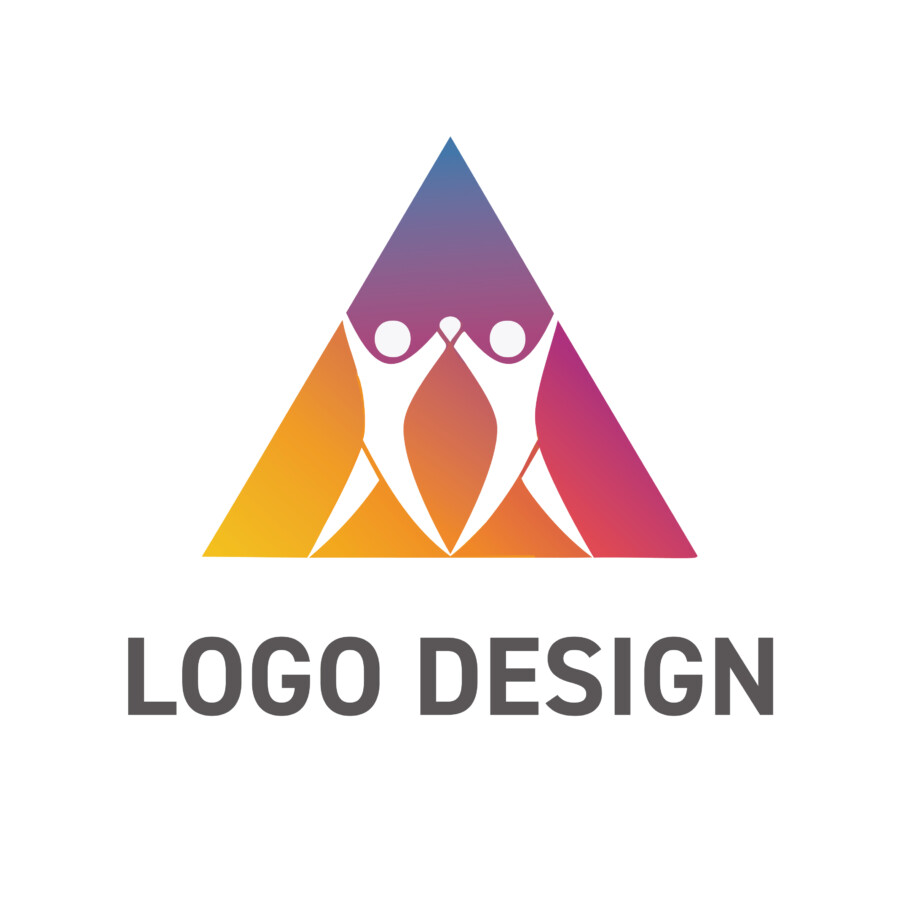 人と人との絆が織りなす、温かな未来を描く三角形ロゴデザイン