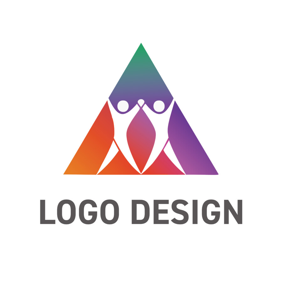 人と人との絆が織りなす、温かな未来を描く三角形ロゴデザイン