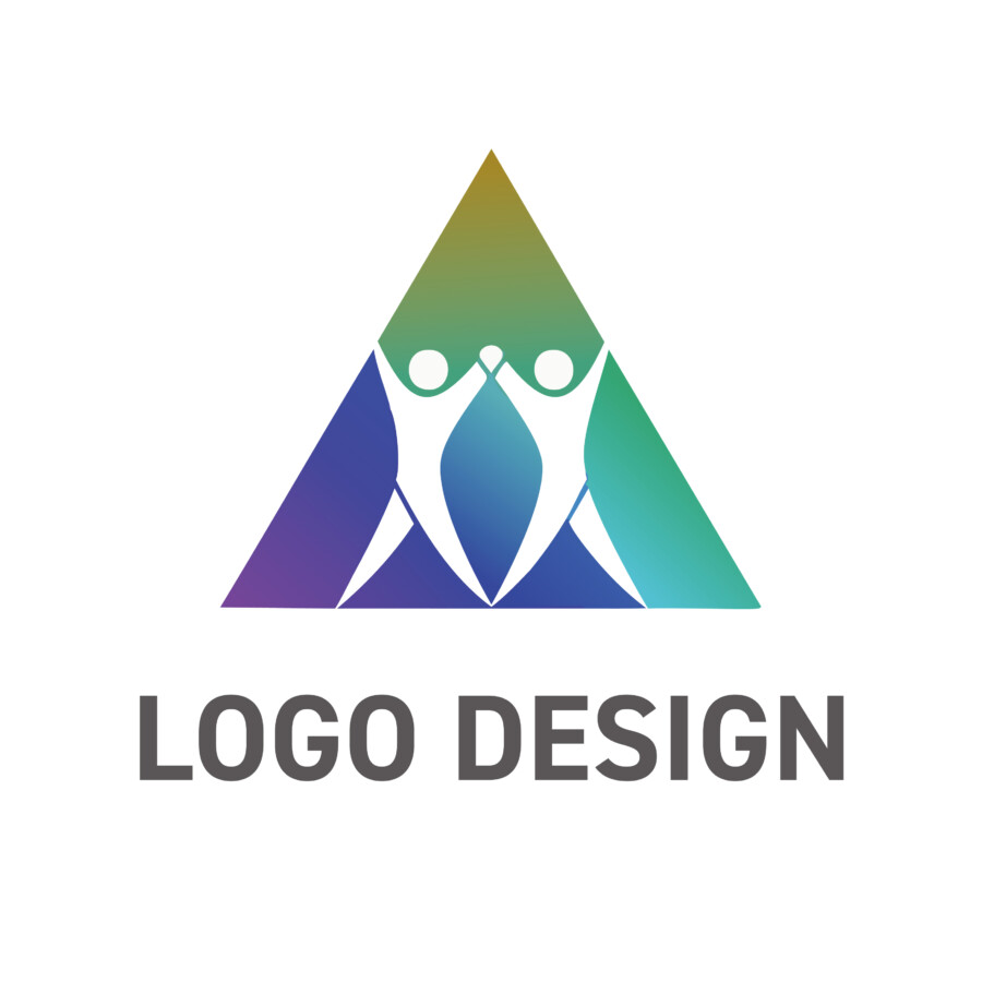 人と人との絆が織りなす、温かな未来を描く三角形ロゴデザイン