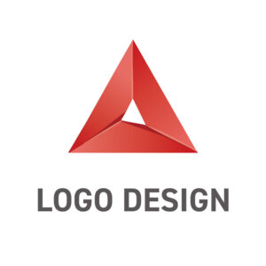 未来へのダイナミズムを宿す、情熱的なトライアングルロゴデザイン