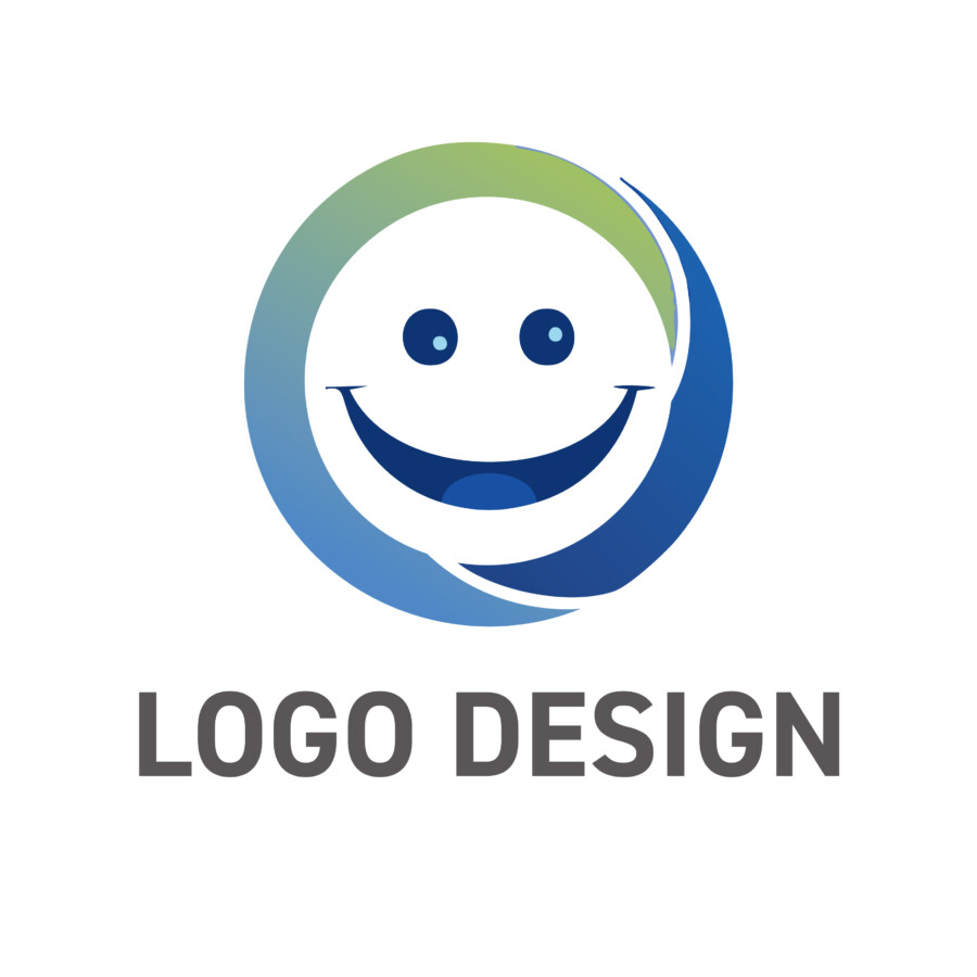 親しみやすさと信頼感を伝える笑顔のロゴデザイン
