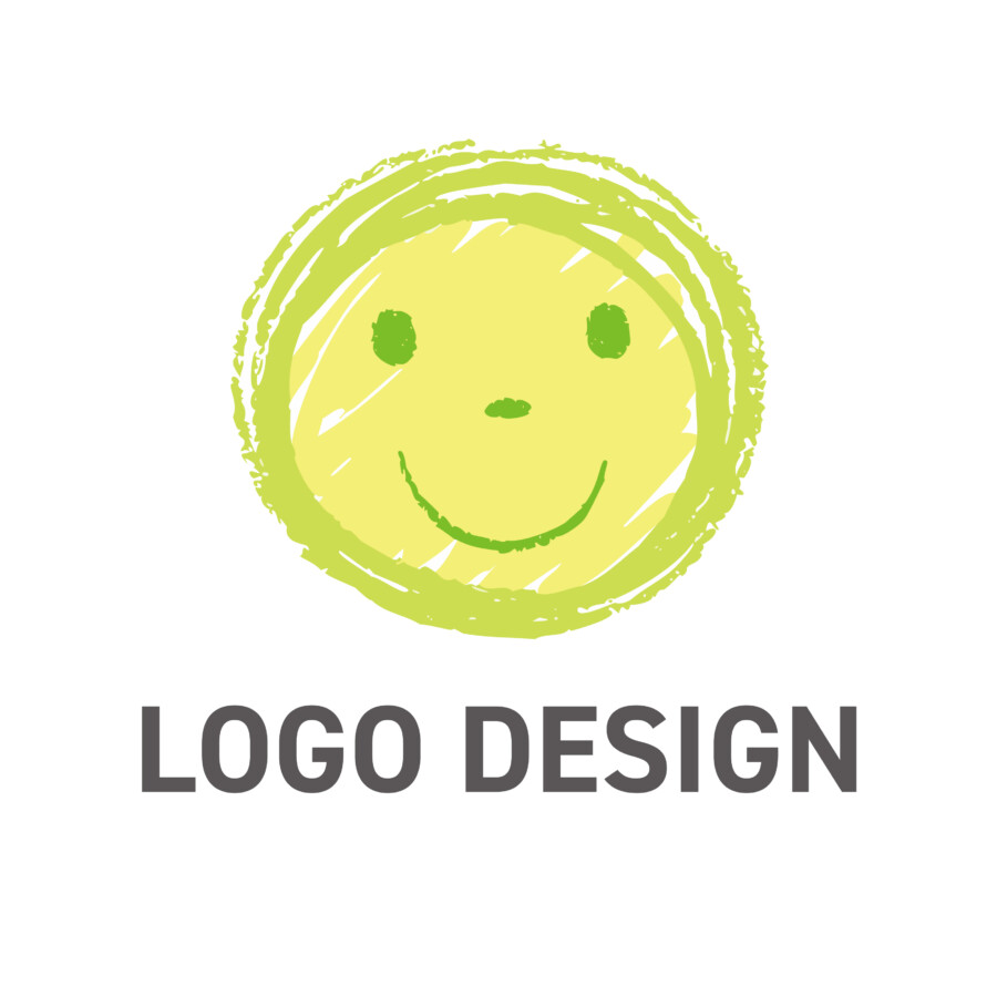 手書きの温もり、笑顔を届ける親しみやすいロゴデザイン