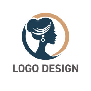 洗練された美しさをまとう、エレガントな顔モチーフ ロゴデザイン