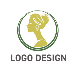 自然の恵みと安らぎをまとう、穏やかな顔モチーフ ロゴデザイン