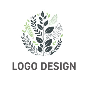 多様な恵みが織りなす調和、生命の息吹を感じるボタニカルロゴデザイン