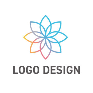 幾何学的な花が咲き誇る、無限の可能性を秘めたアートフルなロゴデザイン