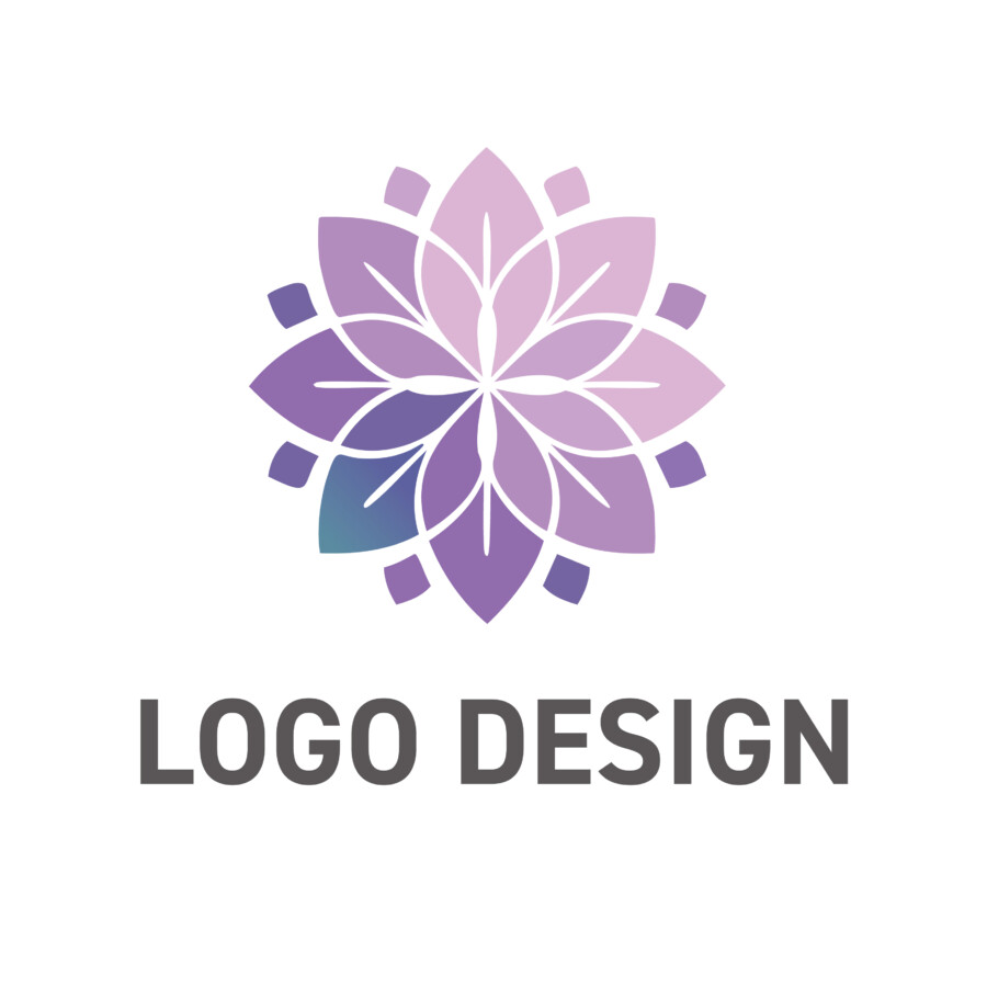 優しさと気品が調和する、花モチーフのロゴデザイン