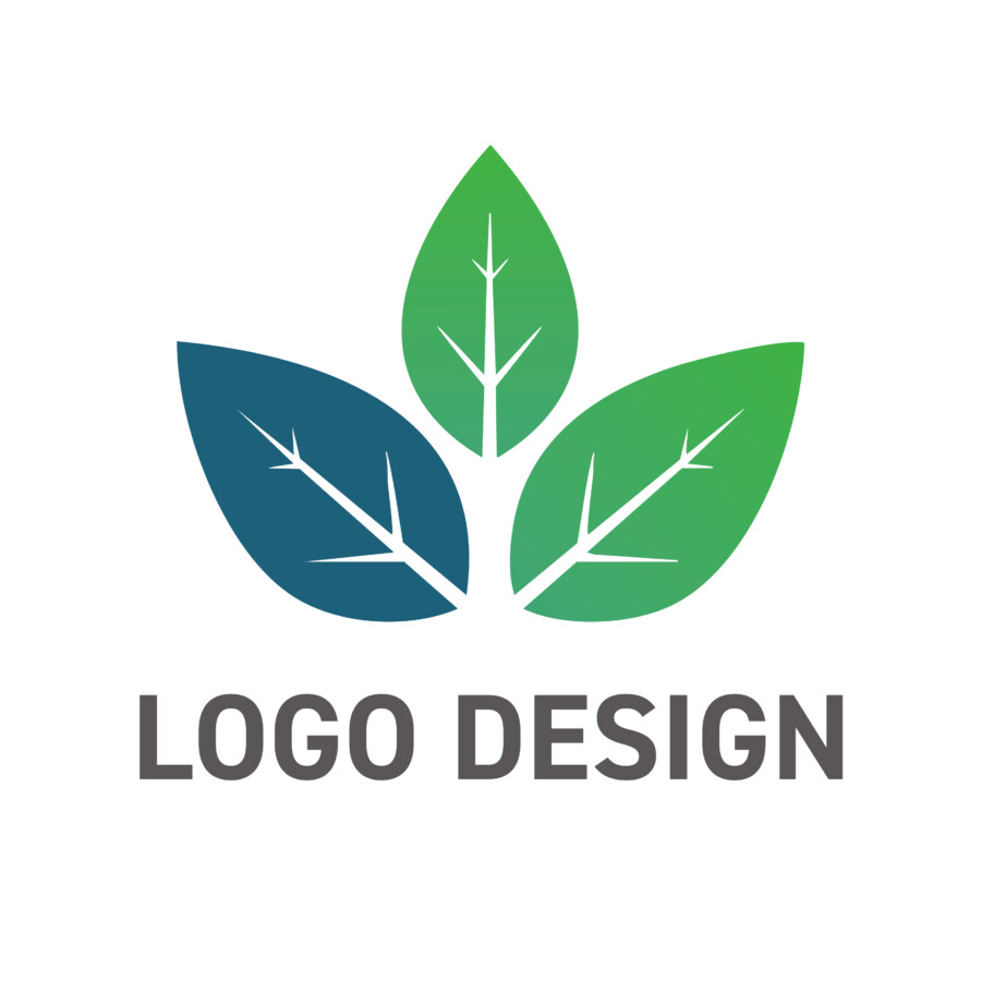 生命力と調和を象徴する、三つ葉のロゴデザイン