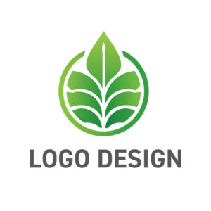 成長と革新を象徴する、ダイナミックなグリーンロゴデザイン