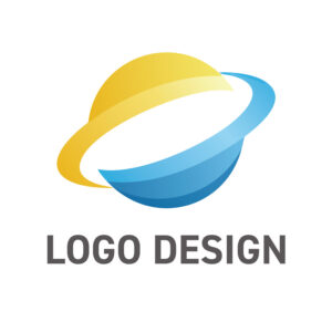 未来への羅針盤、広がりを感じさせる惑星モチーフのロゴデザイン