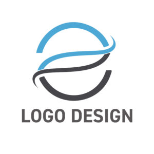 流麗な曲線が織りなす、洗練された惑星モチーフのロゴデザイン