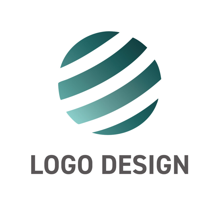 世界を繋ぐ青い球体、未来志向のストライプが印象的なロゴデザイン