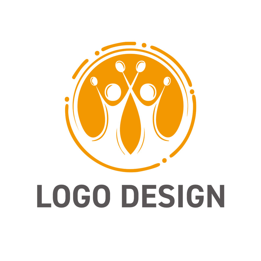 喜びと達成感を共有する、活気あふれるコミュニティのロゴデザイン