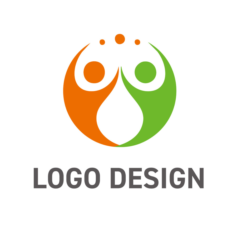 手を取り合い未来を育む、希望と調和のロゴデザイン