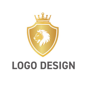 威厳と誇りを象徴するエンブレム風ロゴデザイン