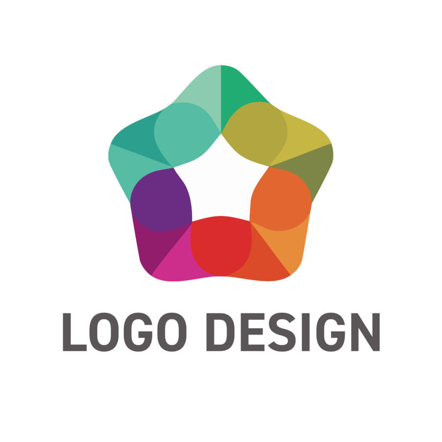 多彩な個性が集い、未来を照らす希望の光となる星型ロゴデザイン