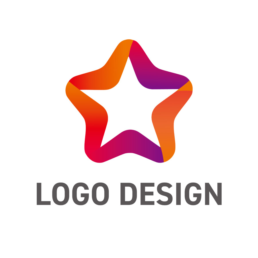 希望と成長を軽やかに印象づける、親しみやすい星のロゴデザイン