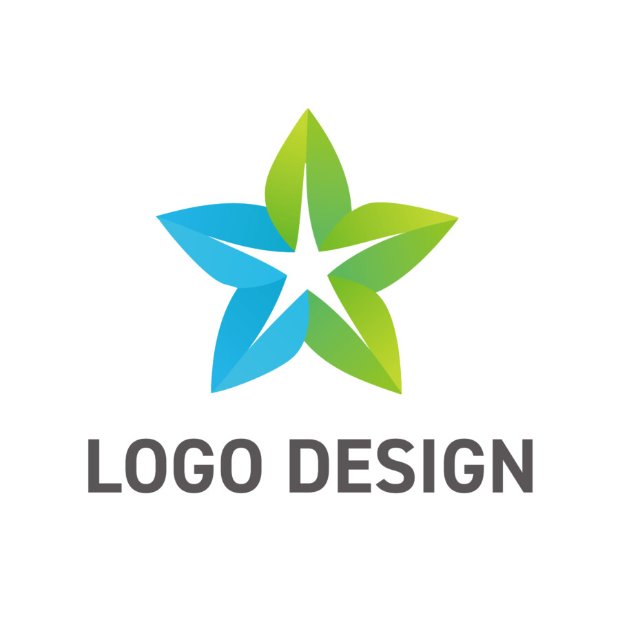 自然との共生と未来への飛躍を象徴する、星モチーフのロゴデザイン