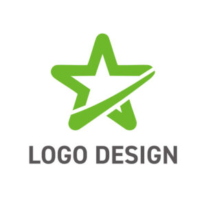 確かな目標達成と成長を象徴する、グリーンスターのロゴデザイン