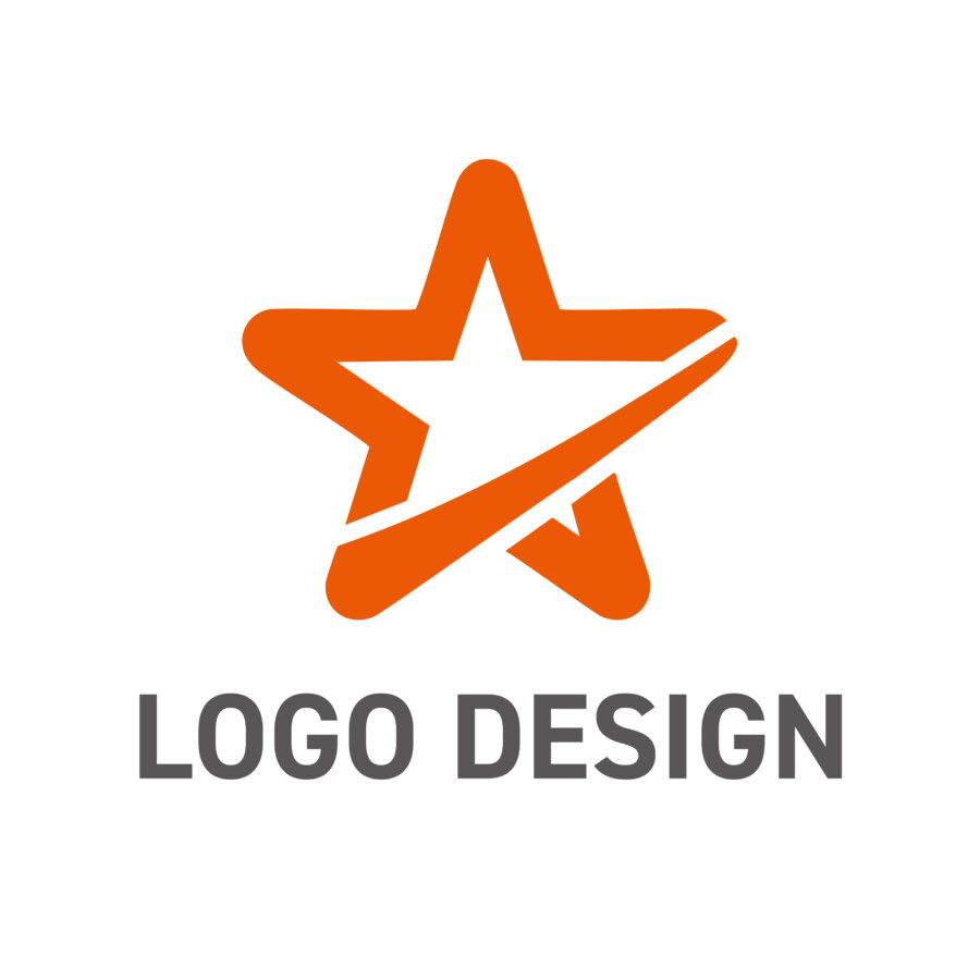 確かな目標達成と成長を象徴する、グリーンスターのロゴデザイン