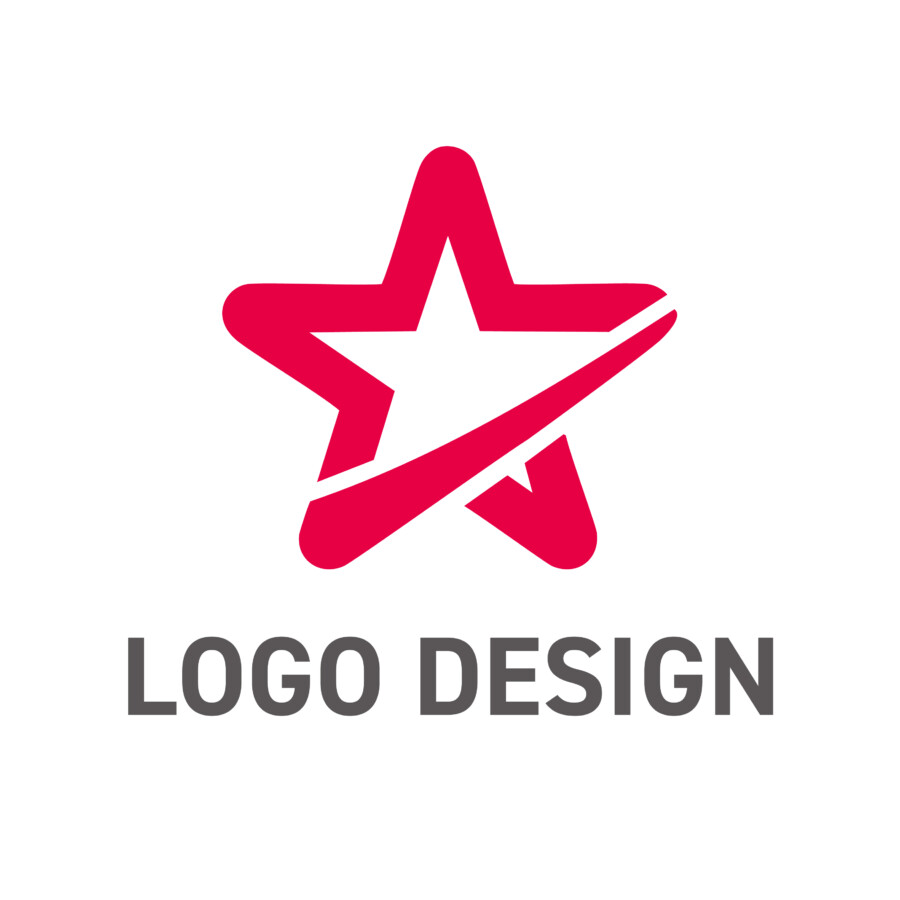 確かな目標達成と成長を象徴する、グリーンスターのロゴデザイン