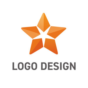 多面的な輝きを放つ、洗練された星のロゴデザイン