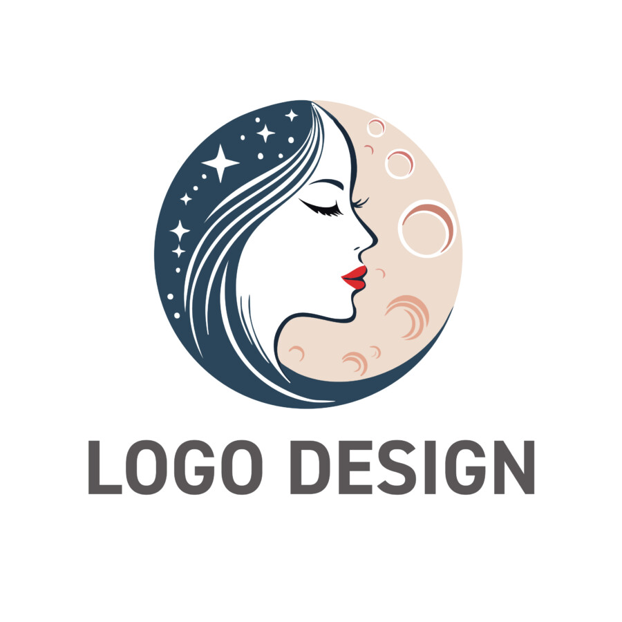 静謐な月の光と女性の優美さを映す、魅惑のロゴデザイン