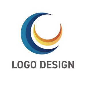 夜空に浮かぶ二つの月、希望と温もりを映すロゴデザイン