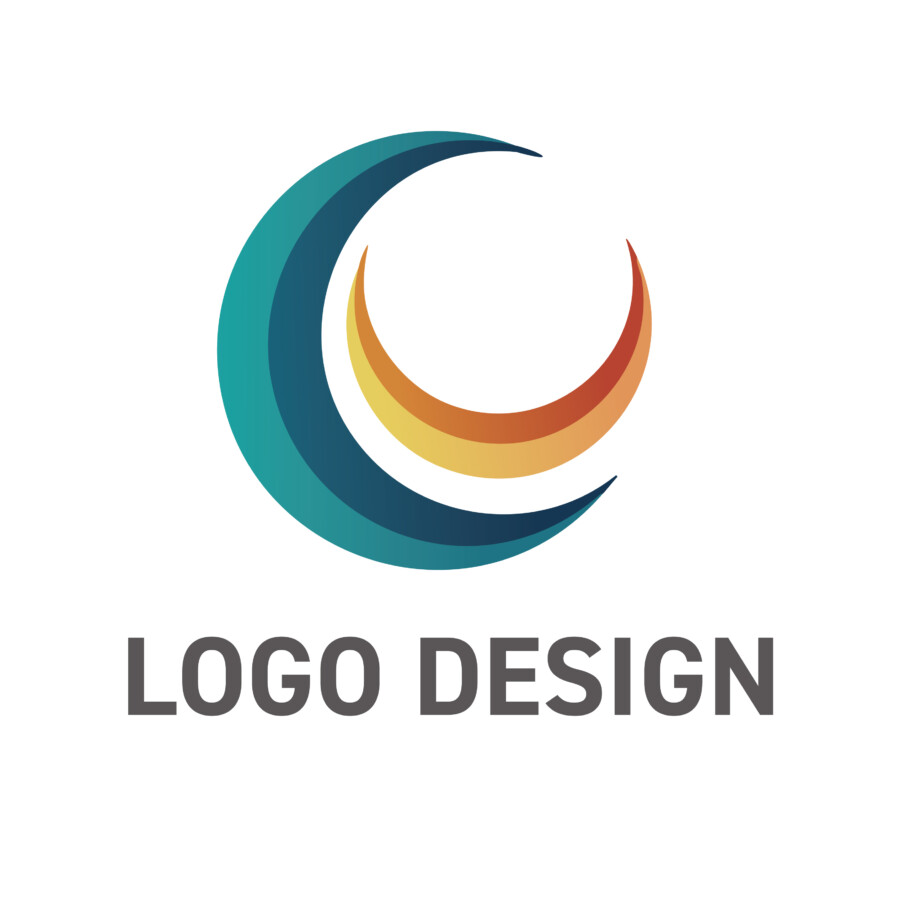 夜空に浮かぶ二つの月、希望と温もりを映すロゴデザイン