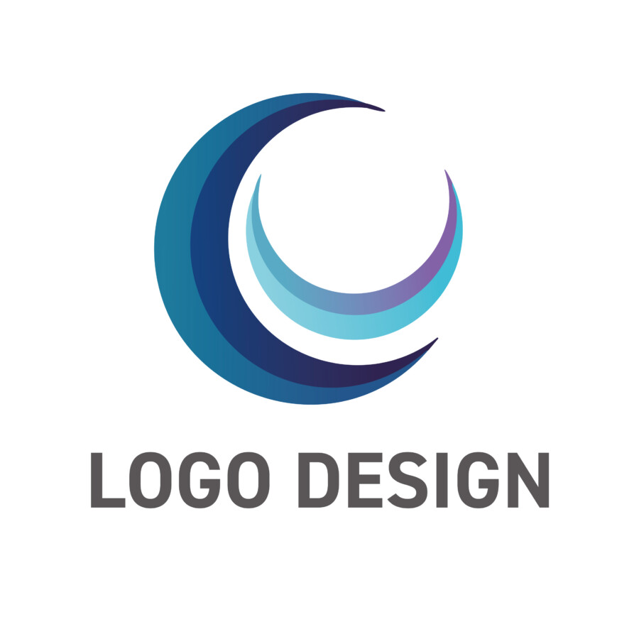 夜空に浮かぶ二つの月、希望と温もりを映すロゴデザイン