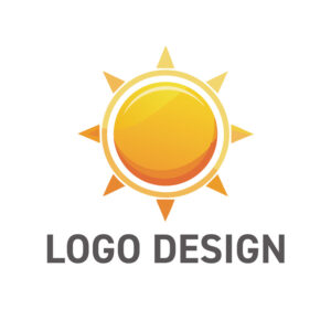 温もりと確かな輝きを届ける、親しみやすい太陽のロゴデザイン