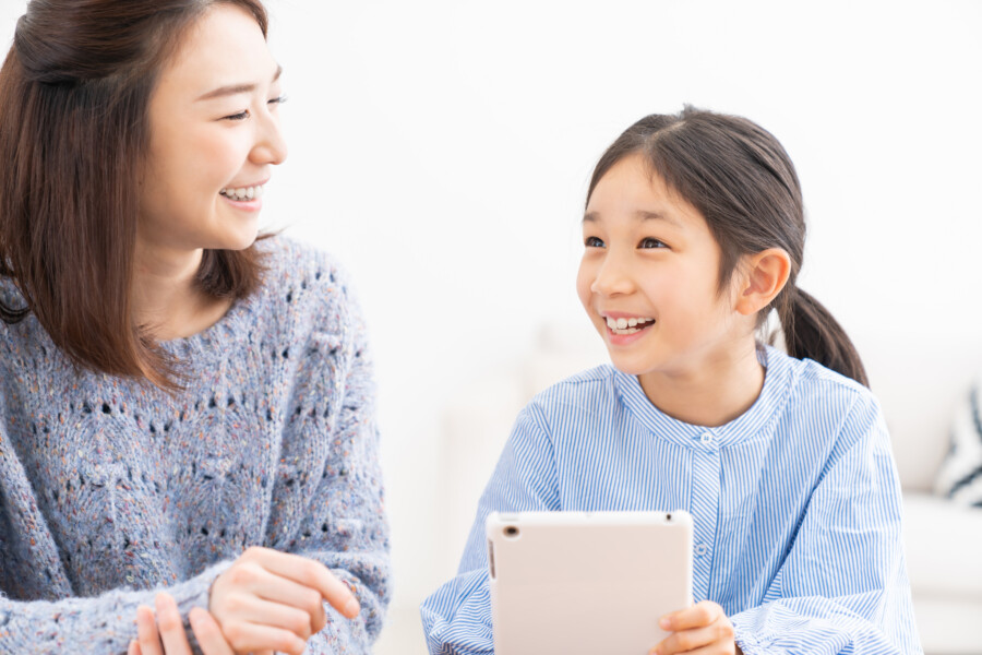 親子とタブレット