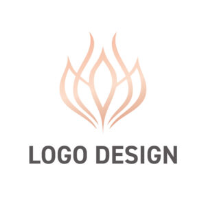 内なる輝きと生命力を解き放つ、優雅なシンボルロゴデザイン