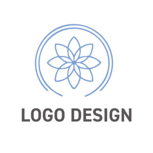 心と体の調和を象徴する、洗練された幾何学模様のロゴデザイン